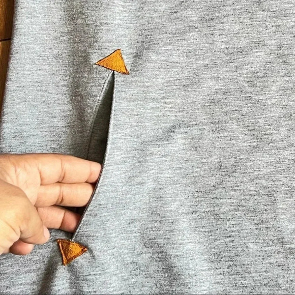 Long  Sport Grey Hoodie Sweater Size M - Picture 8 of 8